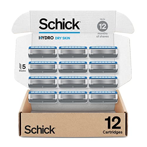 Schick Hydro Dry Skin Razor Refills, 12ct | Razor Blades Refills, Razor Blades for Men, Sh - Image 2
